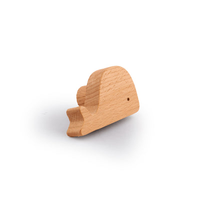 Whale Wooden Hook Hook 40mm / Brown / Wood - M A N T A R A
