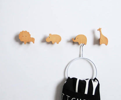 Whale Wooden Hook Hook 40mm / Brown / Wood - M A N T A R A