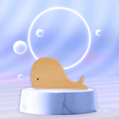 Whale Wooden Hook Hook 40mm / Brown / Wood - M A N T A R A
