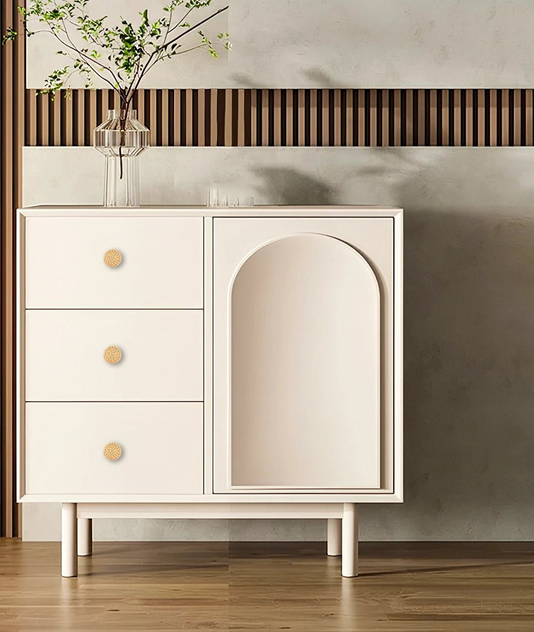 Mantara Wickerly Knob W-0043 is a modern beech wood knob, ideal for kitchen drawers, dresser drawers.