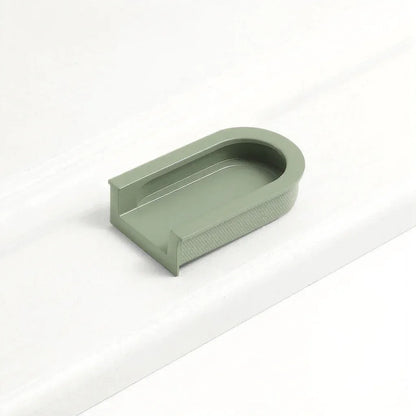 Norvia Handle AL-0026 aluminium alloy cabinet handle, brushed finish, sizes 64mm 110mm, black white green brown beige grey, for drawers &amp; wardrobes by Mantara