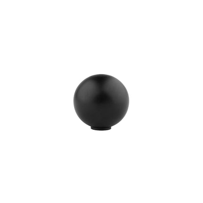 Zenith knob B-0001, black brass, Dia20mm, brushed finish, for dressers &amp; furniture by Mantara