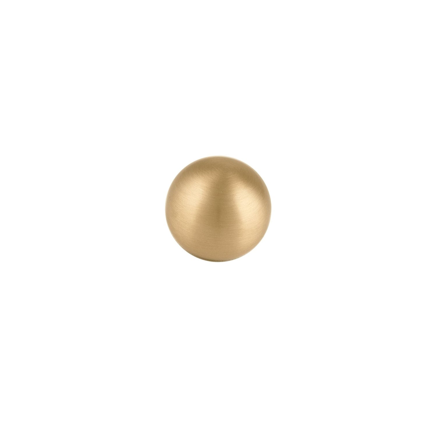 Zenith knob B-0001, gold brass, Dia20mm, brushed finish, for wardrobes &amp; cabinets by Mantara