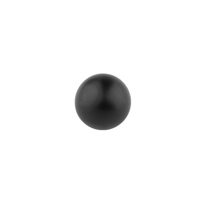 Zenith knob B-0001, black brass, Dia20mm, brushed finish, for dressers &amp; furniture by Mantara
