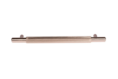 The Mantara AL-0020 Zorel Handle is a modern aluminum alloy handle in gold with a brushed finish, ideal for drawers and cabinets.