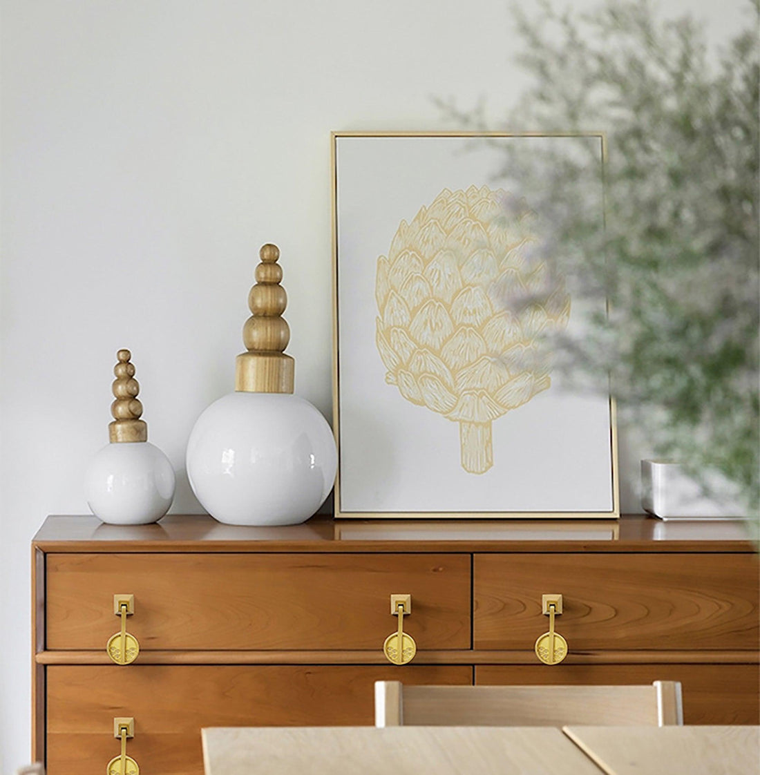 Marina Round Drop Knob Knob 31mm / Gold / Brass - M A N T A R A