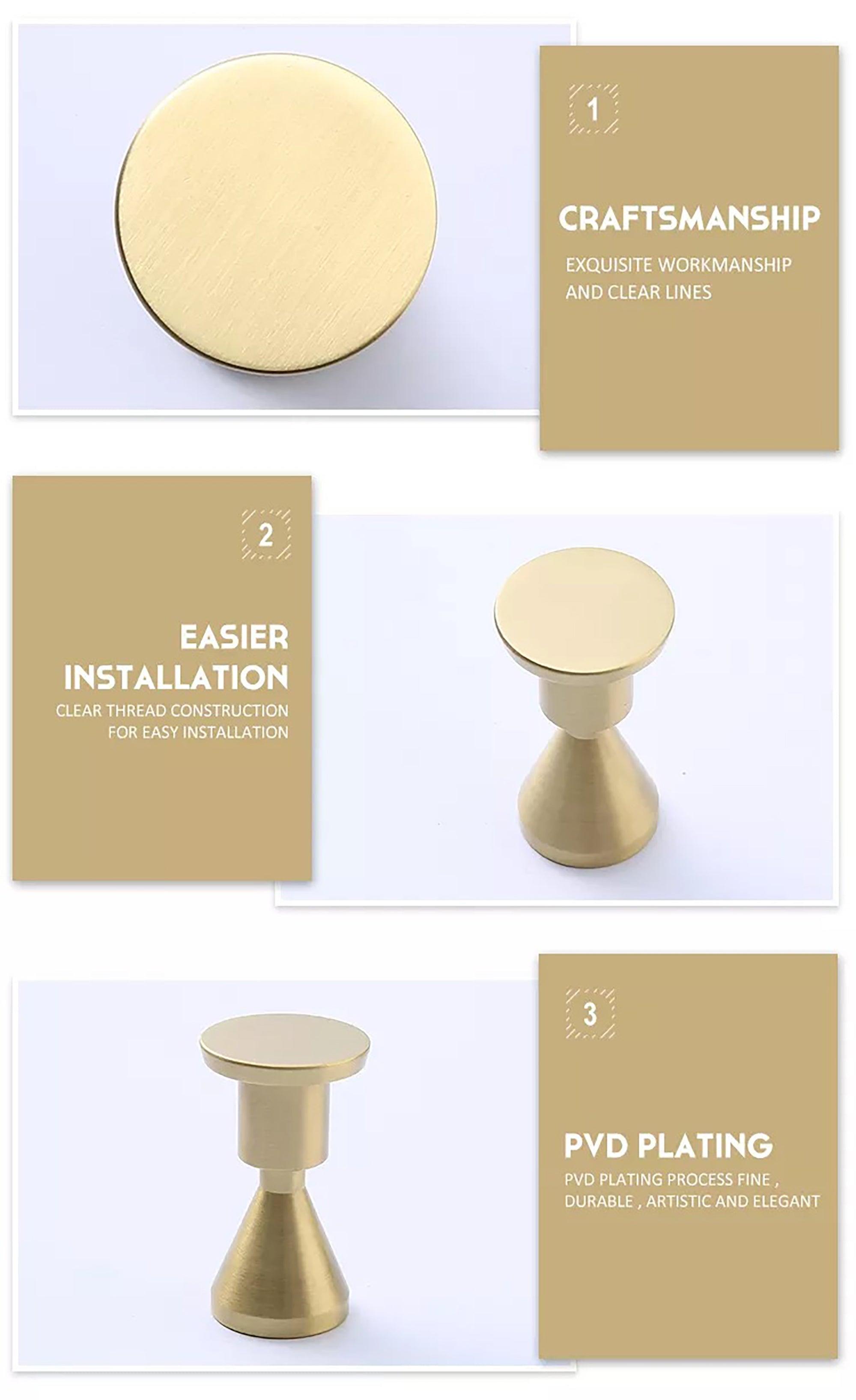 Tatiana Hook Hook 52mm / Gold / Brass - M A N T A R A