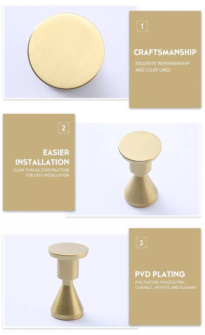 Tatiana Hook Hook 52mm / Gold / Brass - M A N T A R A